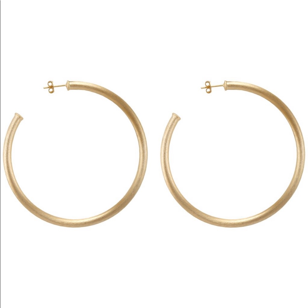 Sheila Fajl everybody’s favorite gold brushed hoop